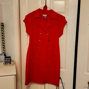 Calvin Klein dress, Size 10, red